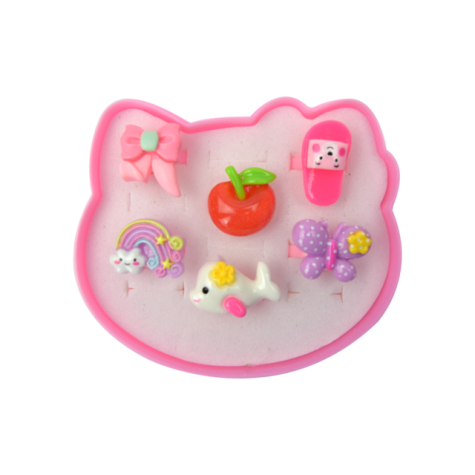 6-pack Barnringar i Ask - Söta Godsaker